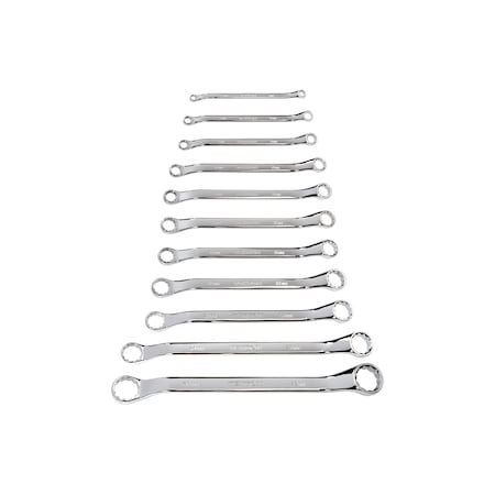 Tekton 45-Degree Offset Box End Wrench Set, 11-Piece (6-32 mm) WBE24011